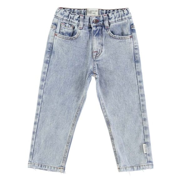 Unisex Trousers - Washed Blue Denim - Picture 1 of 4